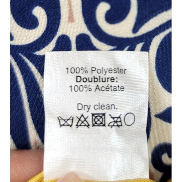 J. Crew Preppy Tribal Paisley Scroll Shift Dress 3/4 Sleeve Size 8 - Picture 4 of 11